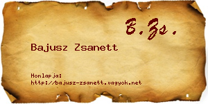 Bajusz Zsanett névjegykártya